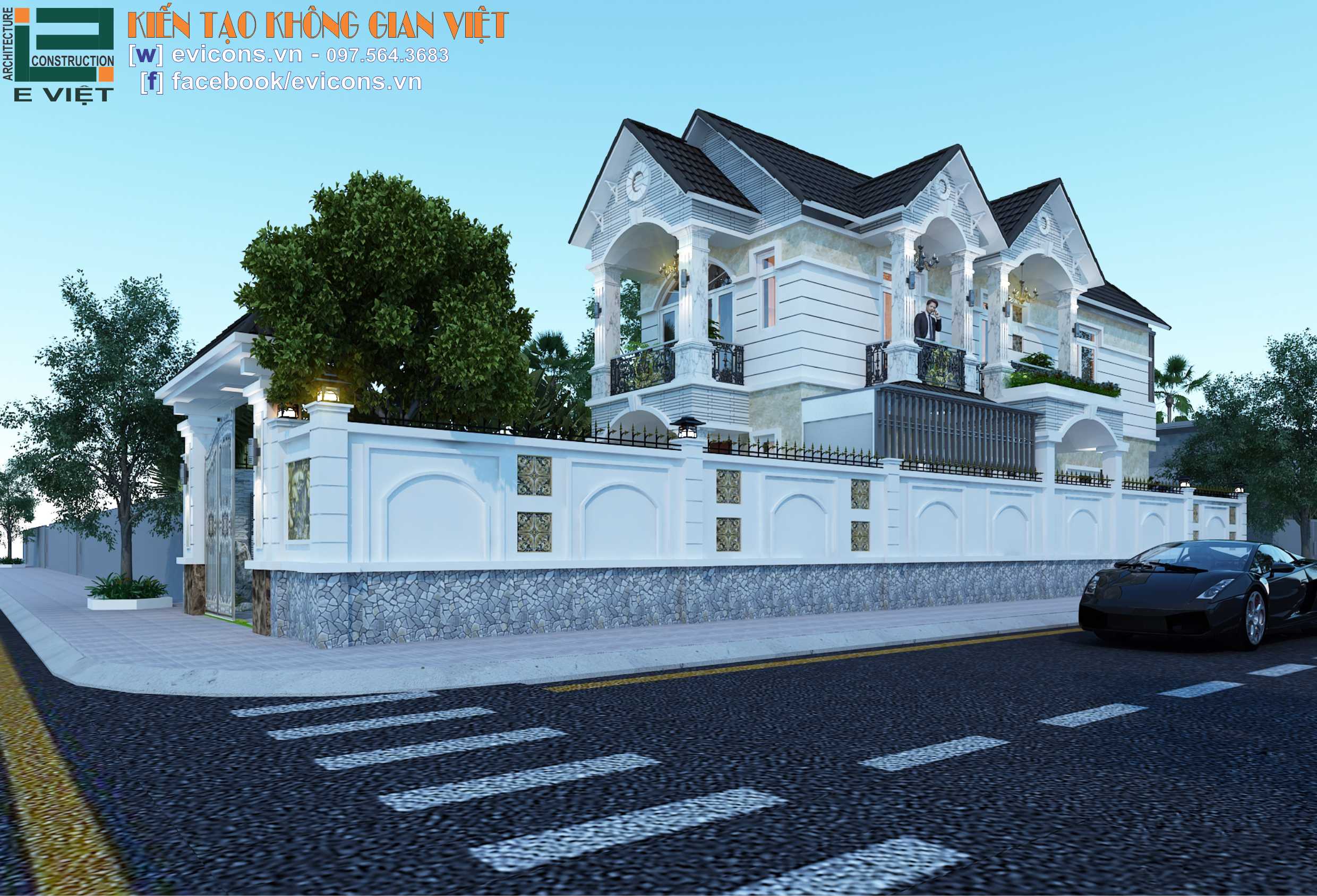 biệt thự có vị trí đắc địa 2 mặt tiền