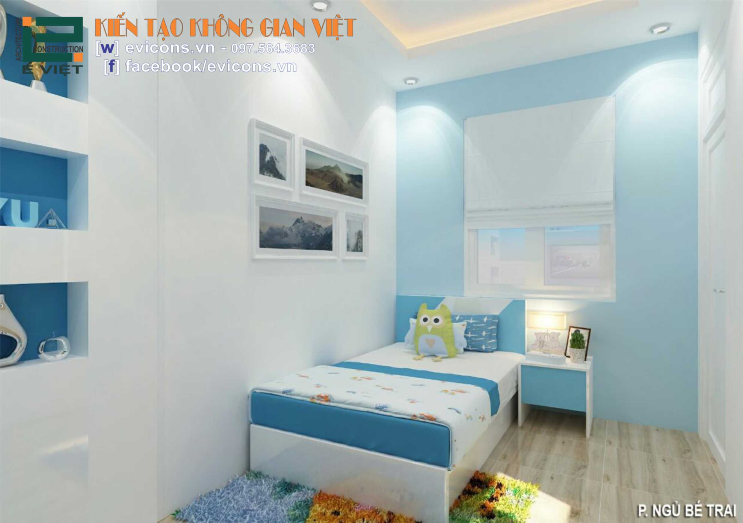 phòng ngủ bé trai