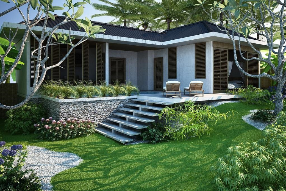 biệt thự 1 tầng đẹp