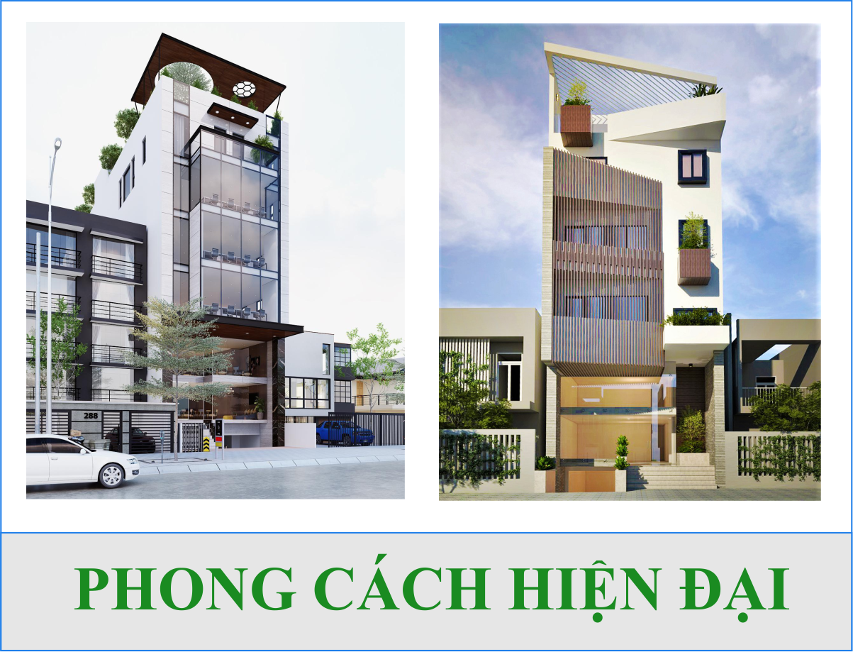 tòa nhà văn phòng phong cách hiện đại