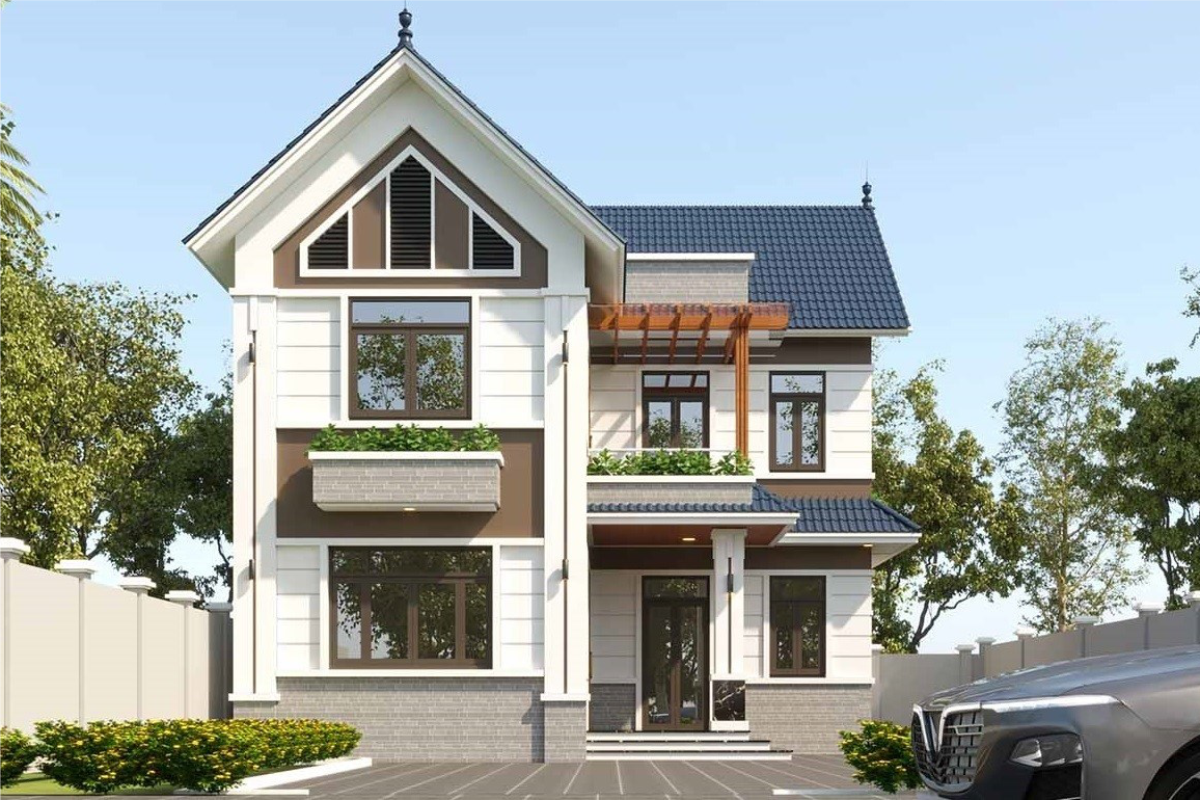 Nhà mái Thái với ưu thế khoảng sân rộng