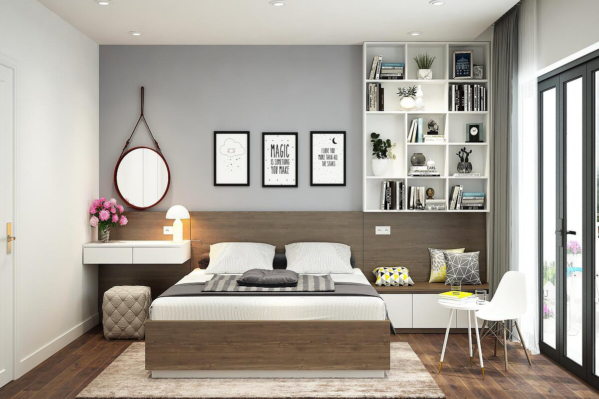 tab đầu giường giúp cho giường ngủ thêm độ vững chãi